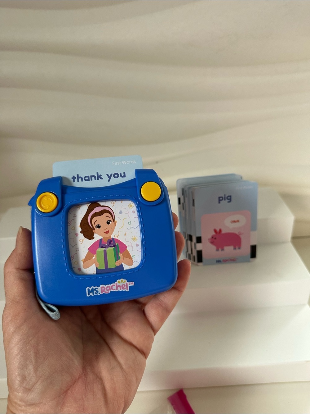 Ms. Rachel First Words Talking Flash Cards with Electronic Reader interactive